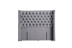 Montana Headboard Velvet - Grey / Black