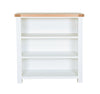 Hampshire Bookcase White Solid Pine and Ash Wood Top