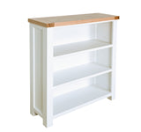 Hampshire Bookcase White Solid Pine and Ash Wood Top