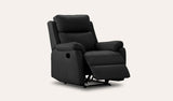 Harbour Leather Sofa Recliner 1/2/3 Seat Grey / Black