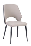 Benson PU Leather Dining Chair Grey