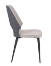 Benson PU Leather Dining Chair Grey