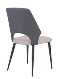 Benson PU Leather Dining Chair Grey