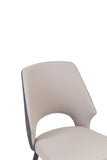 Benson PU Leather Dining Chair Grey