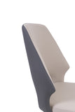 Benson PU Leather Dining Chair Grey