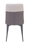 Kyoto PU Leather Dining Chair Beige / Grey