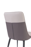 Kyoto PU Leather Dining Chair Beige / Grey