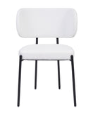 Lennon Fabric Dining Chair White