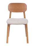 Kobe Fabric Dining Chair Grey / Sand