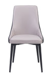 Regina PU Leather Dining Chair Grey