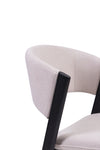 Beaumont Fabric Dining Chair Cream / Grey