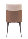 Kyoto PU Leather Dining Chair Beige / Grey