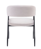 Yorkton Fabric Dining Chair Cream / Grey