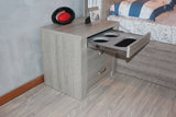 Empire Rustic Ash MDF 3 Drawer Bedside Table