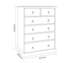 Kimberley Tallboy 6 Drawer