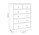 Kimberley Tallboy 6 Drawer