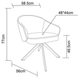 Aspire Swivel Armchair Cream Fabric