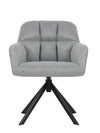 Murray Swivel Leisure Chair Grey Fabric