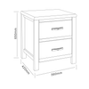 Melville Bedside 2 Drawer