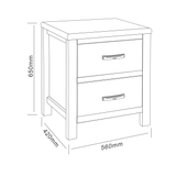 Melville Bedside 2 Drawer