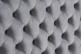 Montana Headboard Velvet - Grey / Black