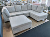 Rebecca Fabric Sofa Chaise & Ottoman - Local Made Customizable Fabric