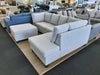 Rebecca Fabric Sofa Chaise & Ottoman - Local Made Customizable Fabric