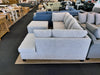 Rebecca Fabric Sofa Chaise & Ottoman - Local Made Customizable Fabric