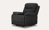 Scott Leather Recliner 1/2/3 Seat - Black / Grey