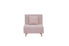 Voltin Pink Sofa Bed 1 Seater / Single