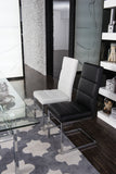 Jonnie Dining Chair PU Leather White / Black