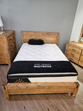 Silverstrike Rustic Bed Frame Solid Acacia Wood