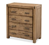 Silverstrike Rustic 4 Drawer Tallboy Solid Acacia Wood